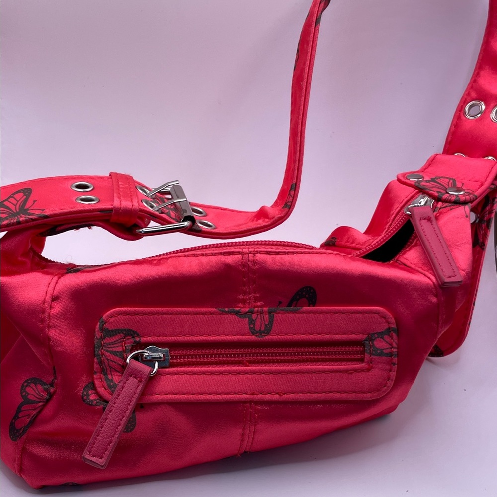 Art Class Pink Wristlet with Butterfly Design